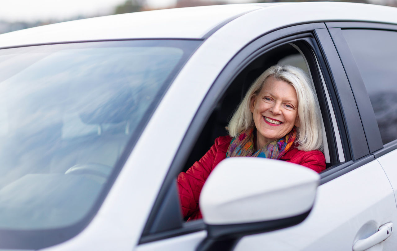 Woman driving an SUV