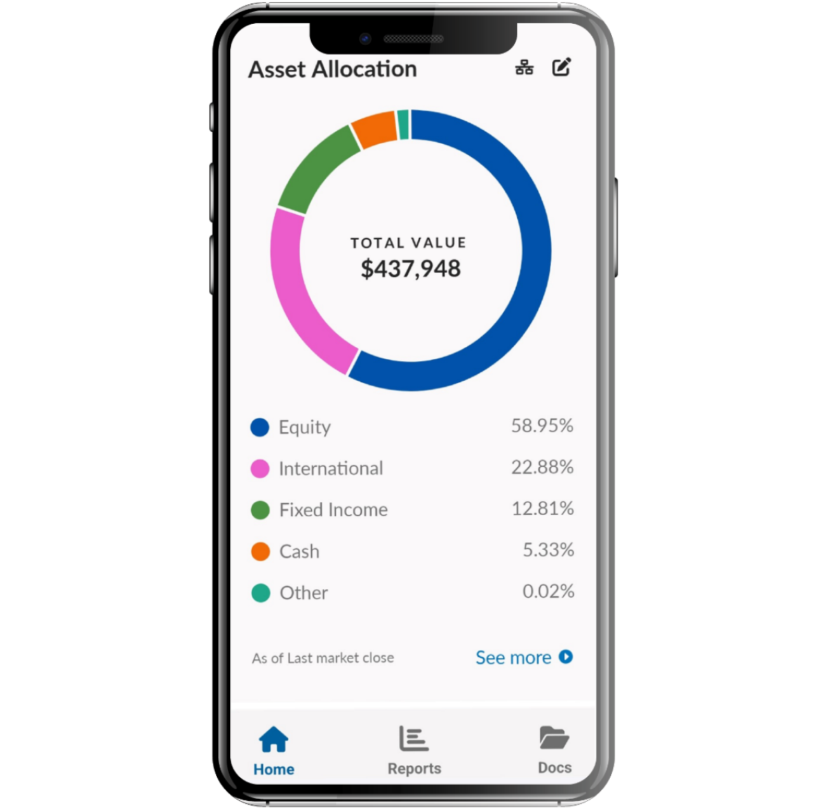 Screenshot of the CUIS Client Portal app